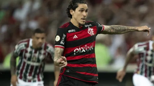 Pedro cobrando pênalti que deu a vitória do Flamengo contra o Fluminense
