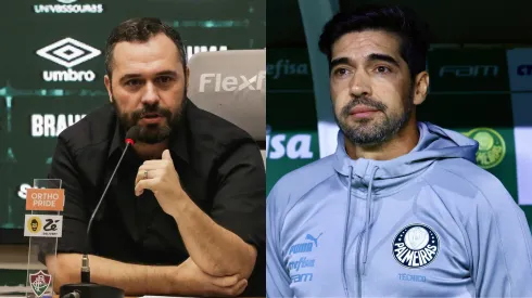 Mário Bittencourt concede entrevista coletiva e fala sobre Abel Ferreira. Foto Mário: Lucar Merçon / Fluminense<br />
Foto Abel Ferreira: Marcello Zambrana/AGIF
