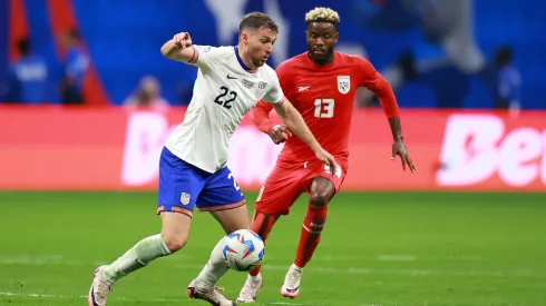 Jogo entre Panama e Estados Unidos pela Copa América. (Foto de Hector Vivas/Getty Images)
