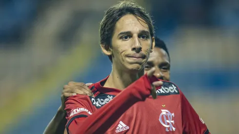 Werton, atacante do Flamengo, recebeu oportunidade com Tite em jogo contra o Cruzeiro no Maracanã. Foto: Diogo Reis/AGIF

