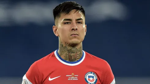 Pulgar, jogador do Chile, durante partida contra o Argentina no estádio Engenhão pela Copa America 2021. Foto: Thiago Ribeiro/AGIF