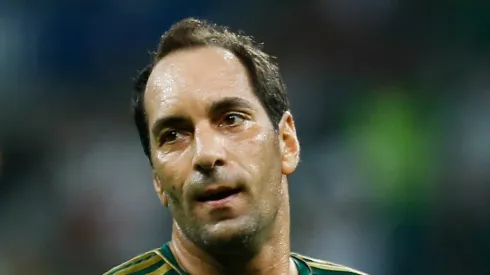 Sao Paulo – SP – 28/03/15 – AMISTOSO DESPEDIDA ALEX/PALMEIRAS 99 X AMIGOS DO ALEX – Edmundo do Palmeiras 99 durante partida contra o Amigos do Alex pelo Amistoso despedida do Alex no Allianz Parque.