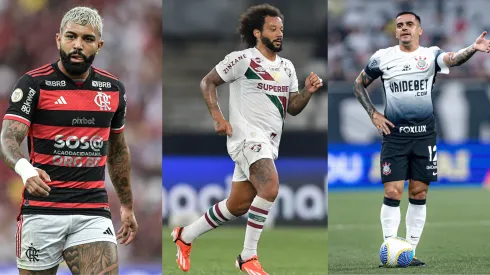 Gabigol, Marcelo e Fagner fazem parte da lista com mais de 100 jogadores disponíveis a assinar pré contrato com outros clubes. (Foto: AGIF).
