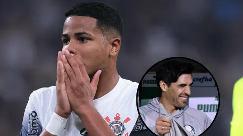 Abel gosta do talento de Wesley, mas não há negociação entre Palmeiras e atacante do Corinthians – Foto: Ettore Chiereguini/AGIF e Marcello Zambrana/AGIF
