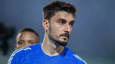 Rafael durante partida entre São Paulo e Goiás, no Estádio Serrinha, pelo Campeonato Brasileiro de 2023, no dia 18/10.