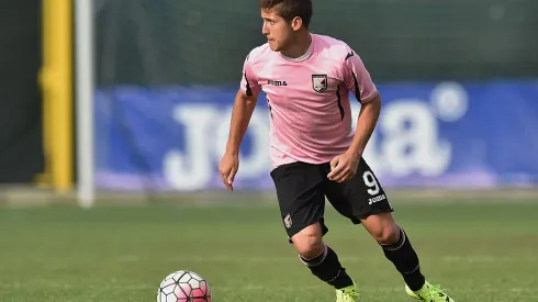 EDOLO, ITALY - JULY 31: Matheus Cassini of Palermo in action during the preseason frienldy match between US Citta di Palermo and Pontisola on July 31, 2015 in Ponte di Legno near Edolo, Italy. (Photo by Tullio M. Puglia/Getty Images)