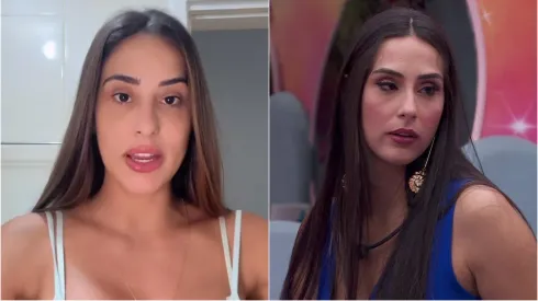 Deniziane pós-BBB e ela ainda no reality – Fotos: Instagram/Anny e Reprodução/TV Globo 
