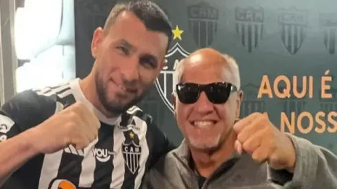 Foto: Reprodução/Instagram – Junior Alonso e Reinaldo na Arena MRV
