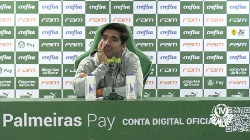 Abel Ferreira falou sobe Dudu e Rony - Reprodução/Youtube/Palmeiras TV