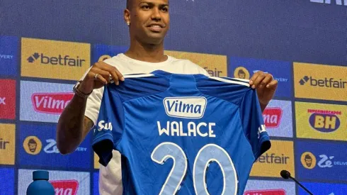Estreia de Walace no Cruzeiro. Foto: Reprodução/Twitter/Cruzeiro