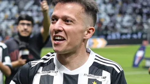 Bernard sendo apresentado para a torcida do Atlético Mineiro, na Arena MRV, antes do jogo contra o Fortaleza, pelo Campeonato Brasileiro, no dia 23/06/2024.