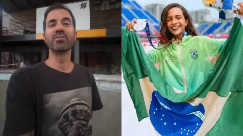 Bob Burnquist e Rayssa Leal – Foto: Instagram @bobburnquist / @rayssalealsk8 
