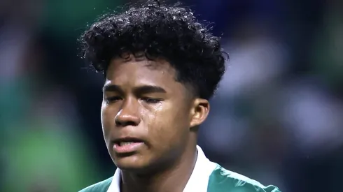 SP - SAO PAULO - 30/05/2024 - COPA LIBERTADORES 2024, PALMEIRAS X SAN LORENZO - Endrick jogador do Palmeiras durante partida contra o San Lorenzo no estadio Arena Allianz Parque pelo campeonato Copa Libertadores 2024.