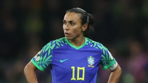 Marta na Seleção Brasileira Feminina. Foto: Robert Cianflone/Getty Images
