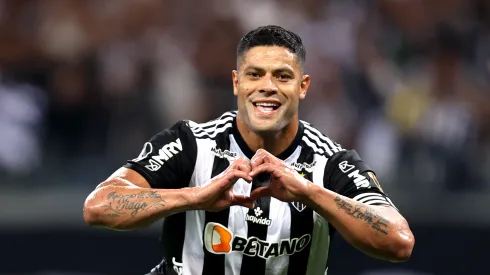 BELO HORIZONTE, BRAZIL – AUGUST 03: Hulk of Atletico-MG celebrates after scoring  the first goal of his team via penalty during a Copa CONMEBOL Libertadores 2022 first-leg quarter final match between Atletico Mineiro and Palmeiras at Mineirao Stadium on August 03, 2022 in Belo Horizonte, Brazil. (Photo by Buda Mendes/Getty Images) Atlético-MG
