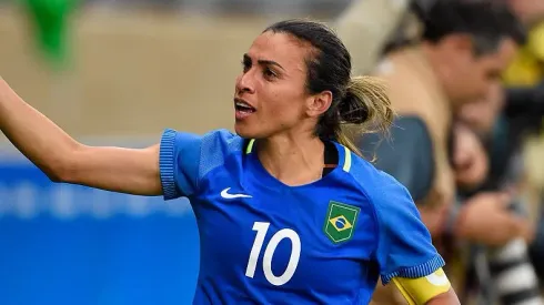 Marta nas Olimpíadas pela Seleção Brasileira . Foto: Pedro Vilela/Getty Images

