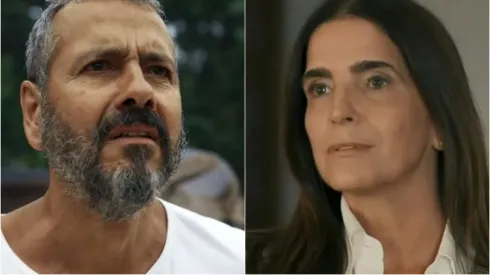 José Inocêncio (Marcos Palmeira) e Aurora (Malu Mader) em Renascer – Fotos: Reprodução/TV Globo 
