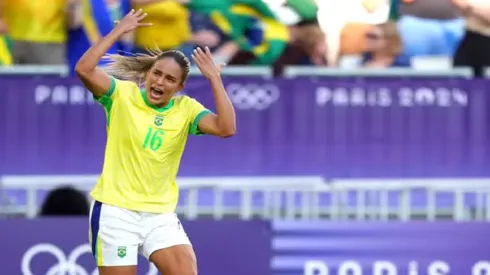 Foto: Juan Manuel Serrano Arce/Getty Images - Gabi Nunes comemora gol sobre a Nigéria nesta quinta-feira (25) pelos Jogos Olímpicos