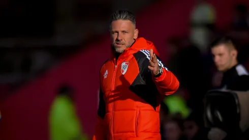 Martín Demichelis, do River, durante rodada do Argentino (Foto: Marcelo Endelli/Getty Images)
