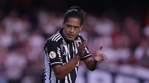 Lemos em ação com a camisa do Galo, no Morumbis. Foto: Ettore Chiereguini/AGIF
