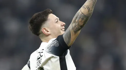 SAO PAULO, BRAZIL – JULY 25: Rodrigo Garro of Corinthians celebrates after scoring te team´s second goal during a match between Corinthians and Gremio as part of Brasileirao Series A 2024 at Neo Quimica Arena on July 25, 2024 in Sao Paulo, Brazil. (Photo by Miguel Schincariol/Getty Images)
