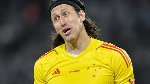 Cássio durante partida entre Botafogo e Cruzeiro, no Engenhão, pelo Campeonato Brasileiro, no dia 27/07/2024. 
