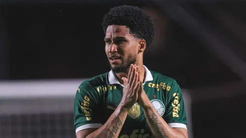 Murilo jogador do Palmeiras lamenta durante partida contra o Sao Paulo no estadio Morumbi pelo campeonato Brasileiro A 2024. 
