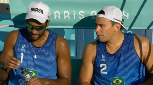 Evandro e Arthur avançam no vôlei de praia nas Olimpíadas 2024 – Foto: Globo
