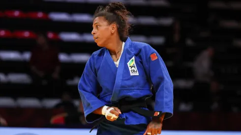 Rafaela Silva luta nas Olimpíadas 2024 nesta segunda (29). Foto: IJF
