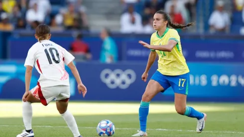 Ana Vitória em partida dentre Brasil x Japão nos jogos Olímpicos 
