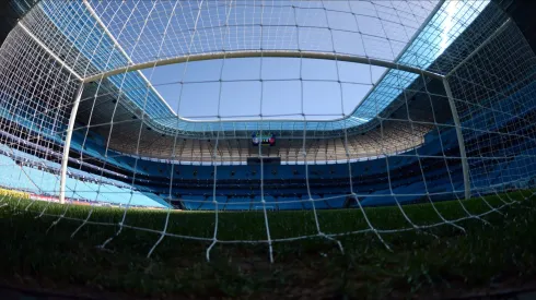 Arena do Grêmio antes das enchentes ue assolaram o Rio Grande do Sul. 
