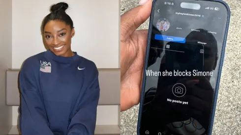 Simone Biles é bloqueada por ex-colega de equipe – Foto: Instagram @simonebiles
