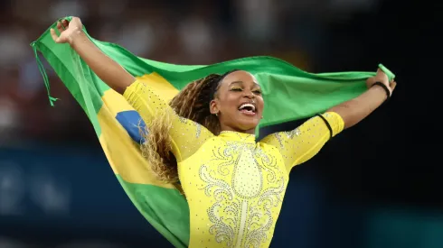 Rebeca Andrade conquistou a prata na individual geral. Foto: Foto: Luiza Moraes/COB