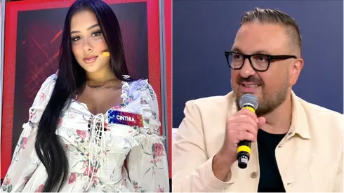 Cinthia Cruz e Rodrigo Carelli  – Fotos: Instagram/Cinthia  e reprodução/Record TV
