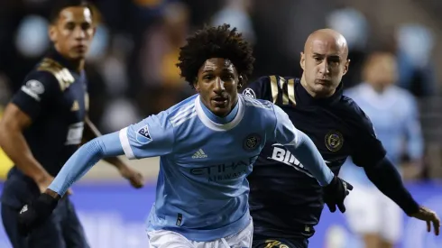 Talles durante partida do NY City. Foto: Tim Nwachukwu/Getty Images)
