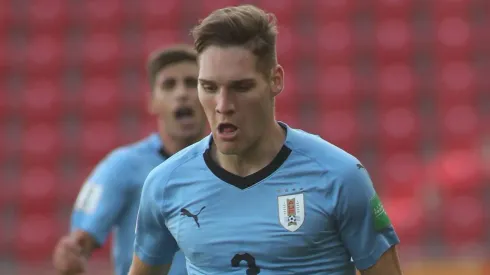 Emiliano Gómez durante partida entre Nova Zelândia X Uruguai, pelo Mundial Sub-20, no dia 30/05/2019. Foto: Marian Zubrzycki/Newspix/Imago
