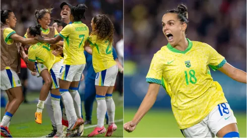 Fotos: Gabi Portilho comemorando o gol da vitória do Brasil contra a França -Reprodução – IMAGO / Xinhua
