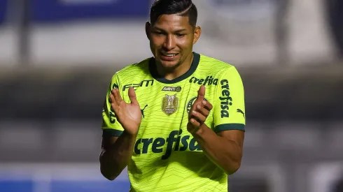 CAXIAS DO SUL, BRAZIL - JULY 4: Rony of Palmeiras gestures during the match between Gremio and Palmeiras as part of Brasileirao 2024 at Francisco Stedile Stadium on July 4, 2024 in Caxias do Sul, Brazil. (Photo by Pedro H. Tesch/Getty Images)