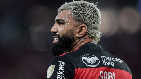 Gabigol jogador do Flamengo durante partida contra o Bolivar no estadio Maracana pelo campeonato Copa Libertadores 2024. 
