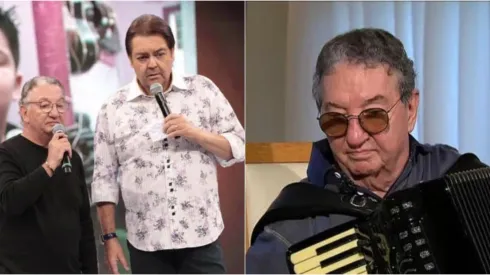 Faustão e Caçulinha – Foto: Reprodução/TV Globo e Reprodução/Record
