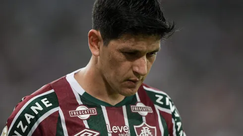 Germán Cano durante partida entre Fluminense e Palmeiras, no Maracanã, pelo Campeonato Brasileiro, no dia 24/07/2024.
