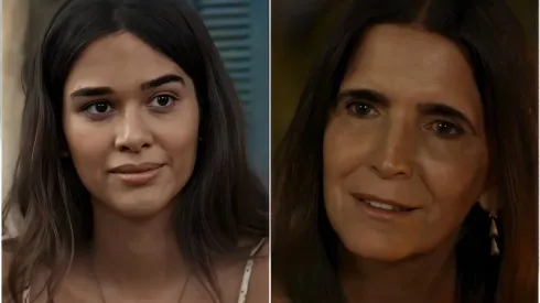 Mariana e Aurora em Renascer – Reprodução/TV Globo
