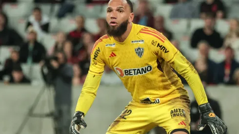 Everson, goleiro do Atletico-MG durante partida contra o Athletico-PR na Arena da Baixada pelo campeonato Brasileiro A 2023. 
