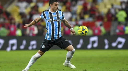 Flamengo x Grêmio RIO DE JANEIRO, RJ – 16.08.2023: FLAMENGO X GRÊMIO – Carballo during Flamengo x Grêmio held at the Maracanã Stadium, for the second leg of the Copa do Brasil semi-final, this Wednesday night 16, in Rio de Janeiro, RJ. Photo: Celso Pupo/Fotoarena x2419456x PUBLICATIONxNOTxINxBRA CelsoxPupo
