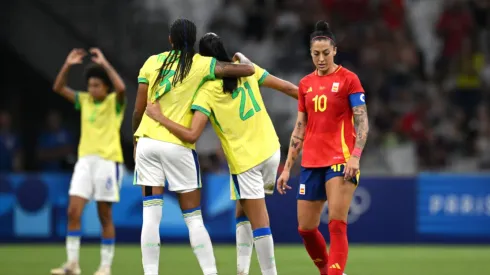 Jogadora da Espanha detonou o Brasil. Clive Mason/Getty Images.
