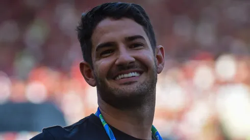 RJ – RIO DE JANEIRO – 17/09/2023 – COPA DO BRASIL 2023, FLAMENGO X SAO PAULO -Alexandre Pato jogador do Sao Paulo antes da partida contra o Flamengo no estadio Maracana pelo campeonato Copa do Brasil 2023. Foto: Thiago Ribeiro/AGIF
