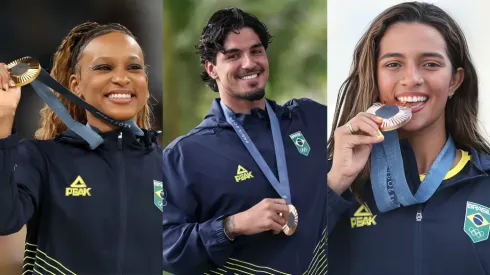 Rebeca Andrade, Gabriel Medina e Rayssa Leal estão entre os atletas olímpicos brasileiros mais seguidos no Instagram – Fotos: Reprodução/COB
