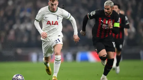 Jogadores de Milan e Tottenham. (Foto de Justin Setterfield/Getty Images)
