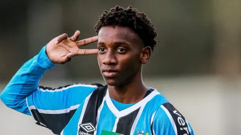 Gabriel Mec, do Grêmio. Foto: Giancarlo Santorum/AGIF