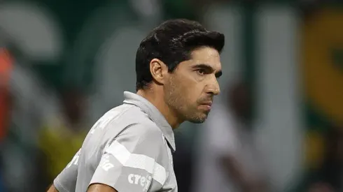 Abel durante o confronto com o Fla de Tite. Foto: Cesar Greco/Palmeiras
